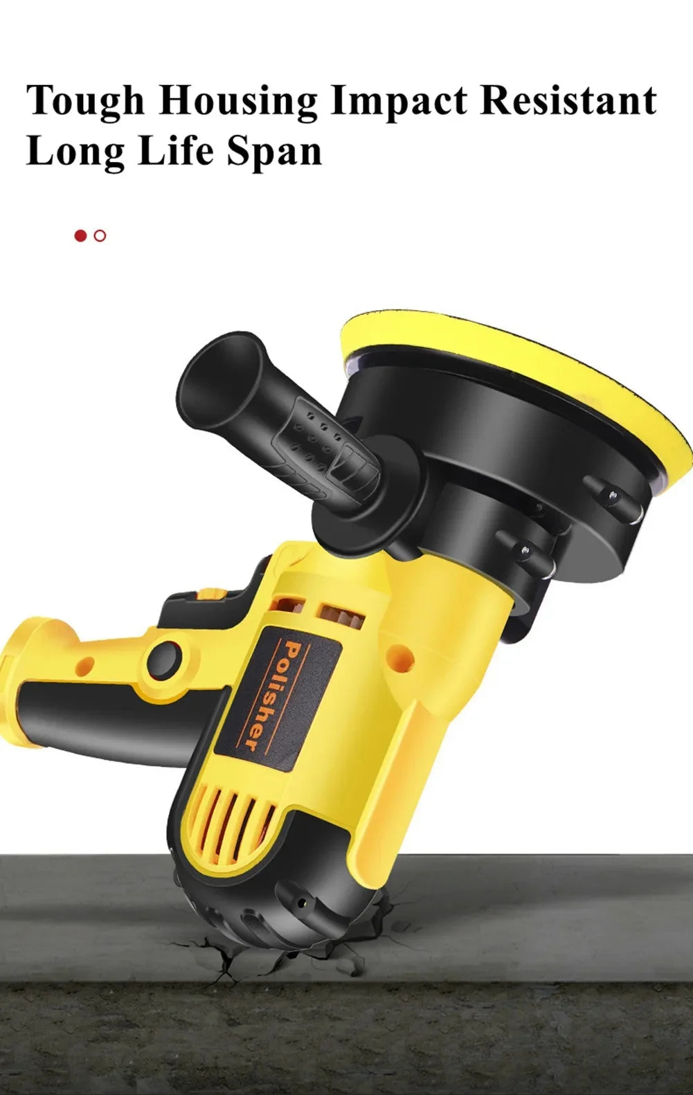 700W Electric Car Polisher Waxing Glazing Machine Adjustable Speed Auto Sanding Marble Tile Floor Polishing Scratch Repair Tool
