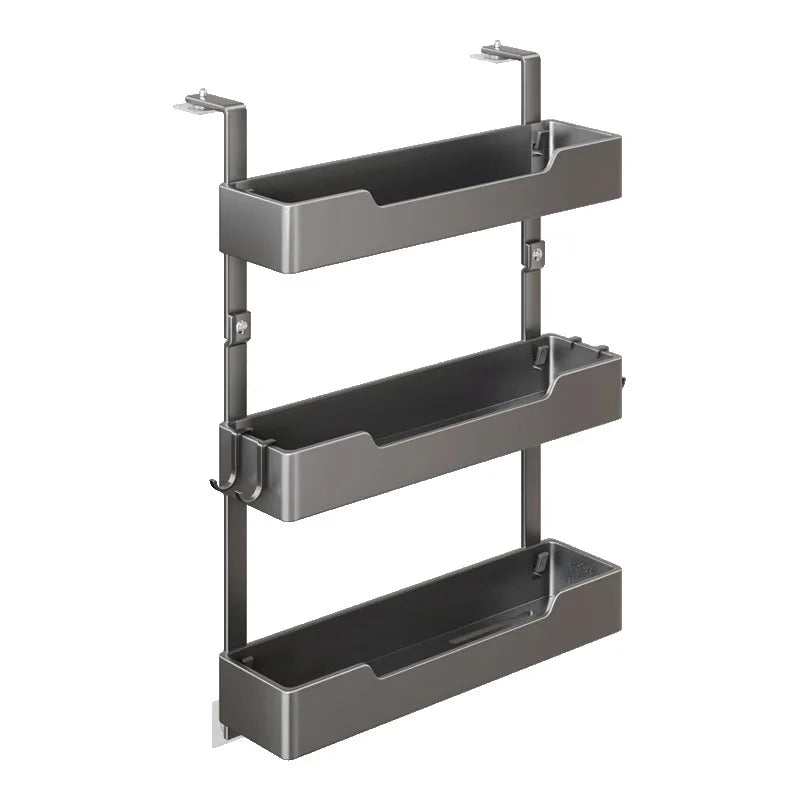 Refrigerator Side Storage Rack Kitchen Multi-function Storage Artifact Wall-mounted Multi-layer Seasoning Film Storage Rack