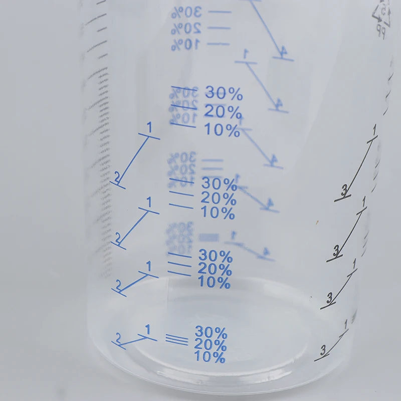 10/50Pcs 600ml Disposable Paint Mixing Calibrated Cup Transparent Graduated Plastic Liquids Measuring Cups