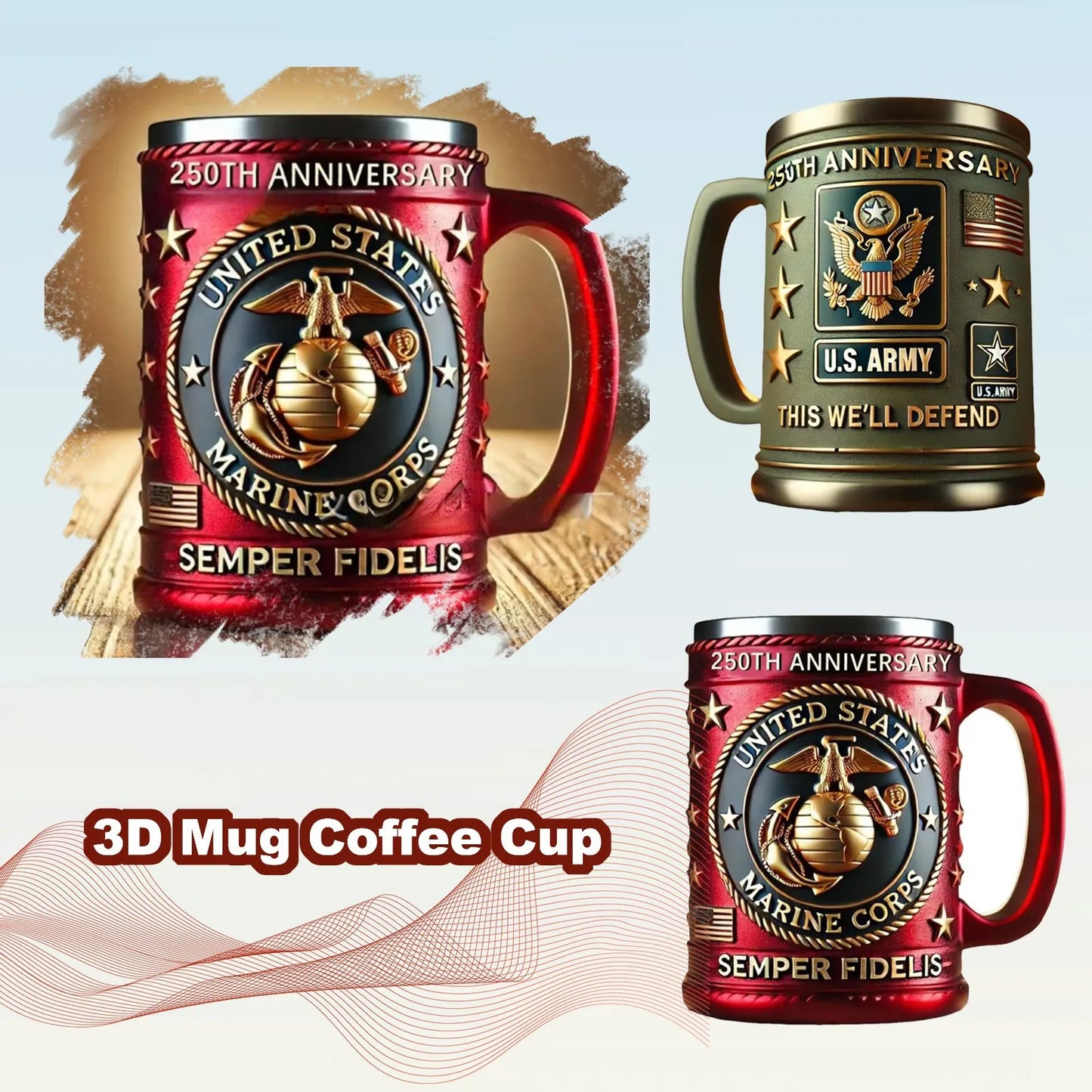 Newest Coffee Cup 304 Stainless Steel Modern Technology Cool Mug Interesting Beer Tea Coffee Mug Men Beer Cup Halloween Gifts