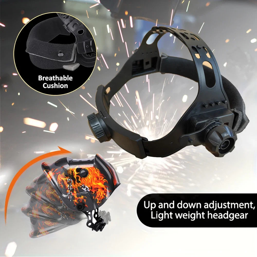 Professional Auto Welding Mask Solar LI Battery Automatic Darkening Electric Welding Helmets Welder Cap For Welding Machine