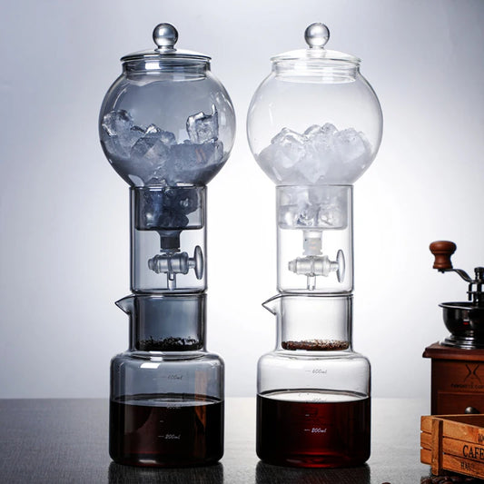 Cold Brew Coffee Pot Set With Filter Glass Dripper