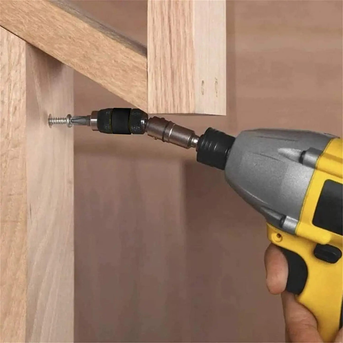 Drill Bit Holder Magnetic Swiveling Bit Tip Holder Set Drill Bit Extension Pivot 1/4 Inch Hex Quick Release Pivoting Screwd