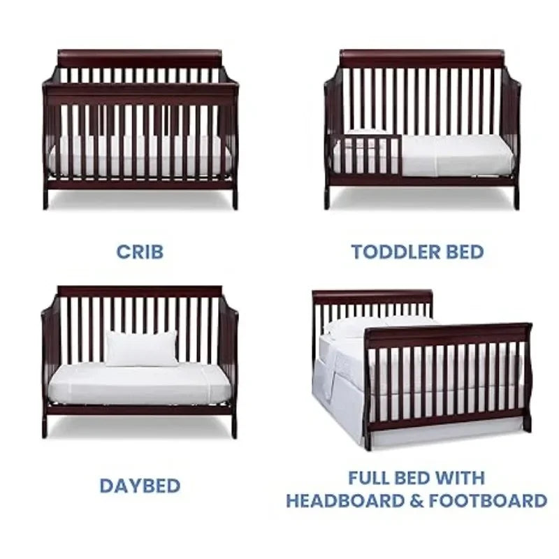 Delta Children 4-in-1 Convertible Crib for Versatile Use