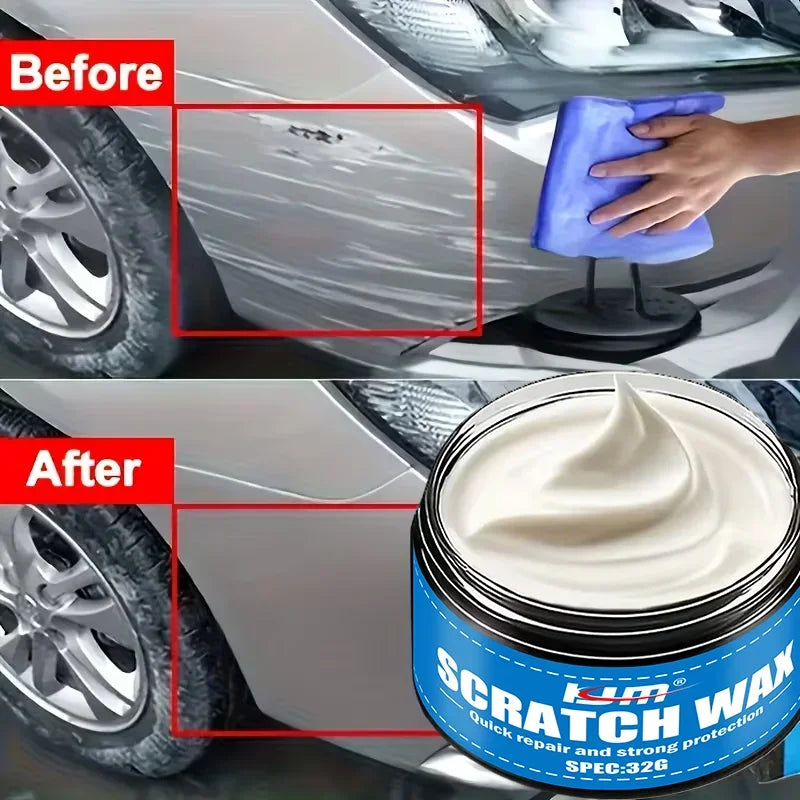 KJM 32g Car Scratch Repair Wax Instant Touch-Up Long-Lasting Paint Protection Minor Scratches Easy Application