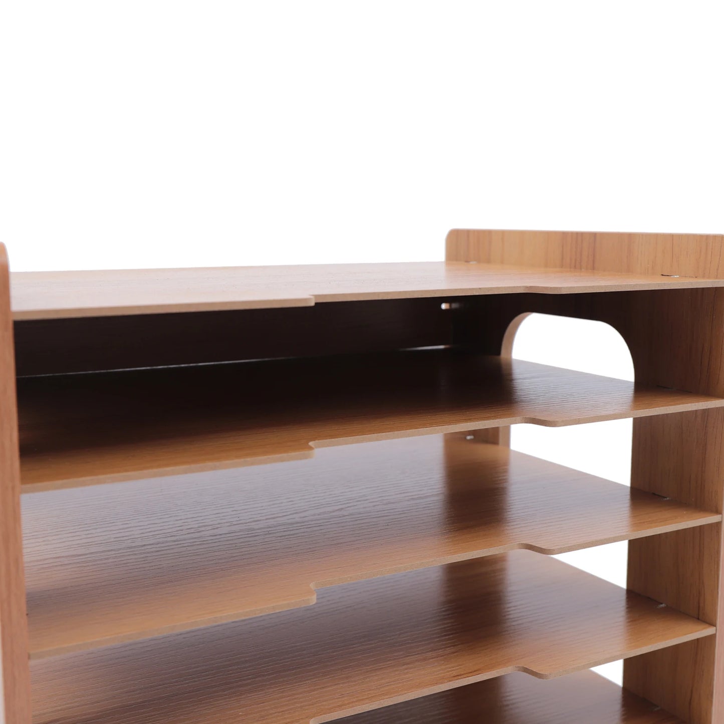 7Tier Widen Wood Office Paper Organizer for Desk Desktop File Holder Desk Letter Tray & A4 Paper Sorter 36*25*38.5cm