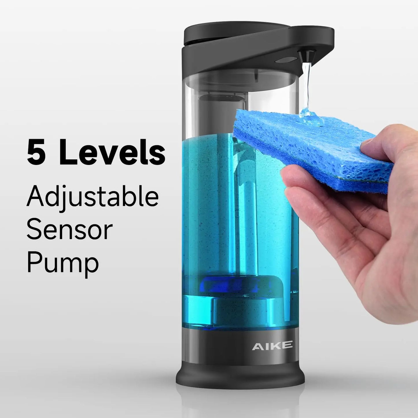 AIKE Automatic Soap Dispenser For Kitchen Hands Wall Mounted