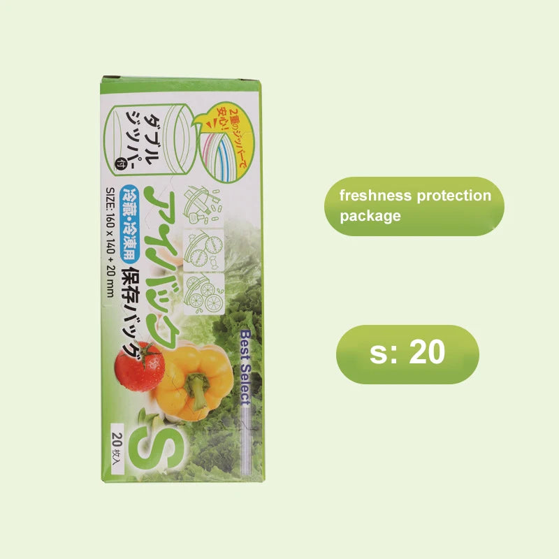 Zipper Fresh Keeping Bags For Food Storage And Freezer