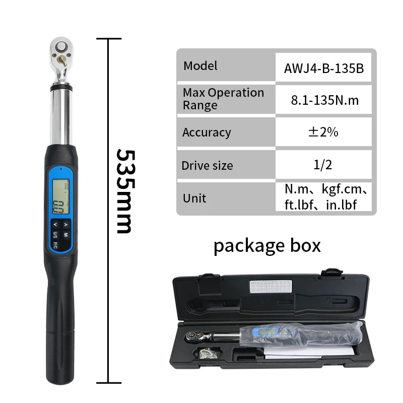 Shahe Digital Torque Wrench With LED Buzzer For Automotive
