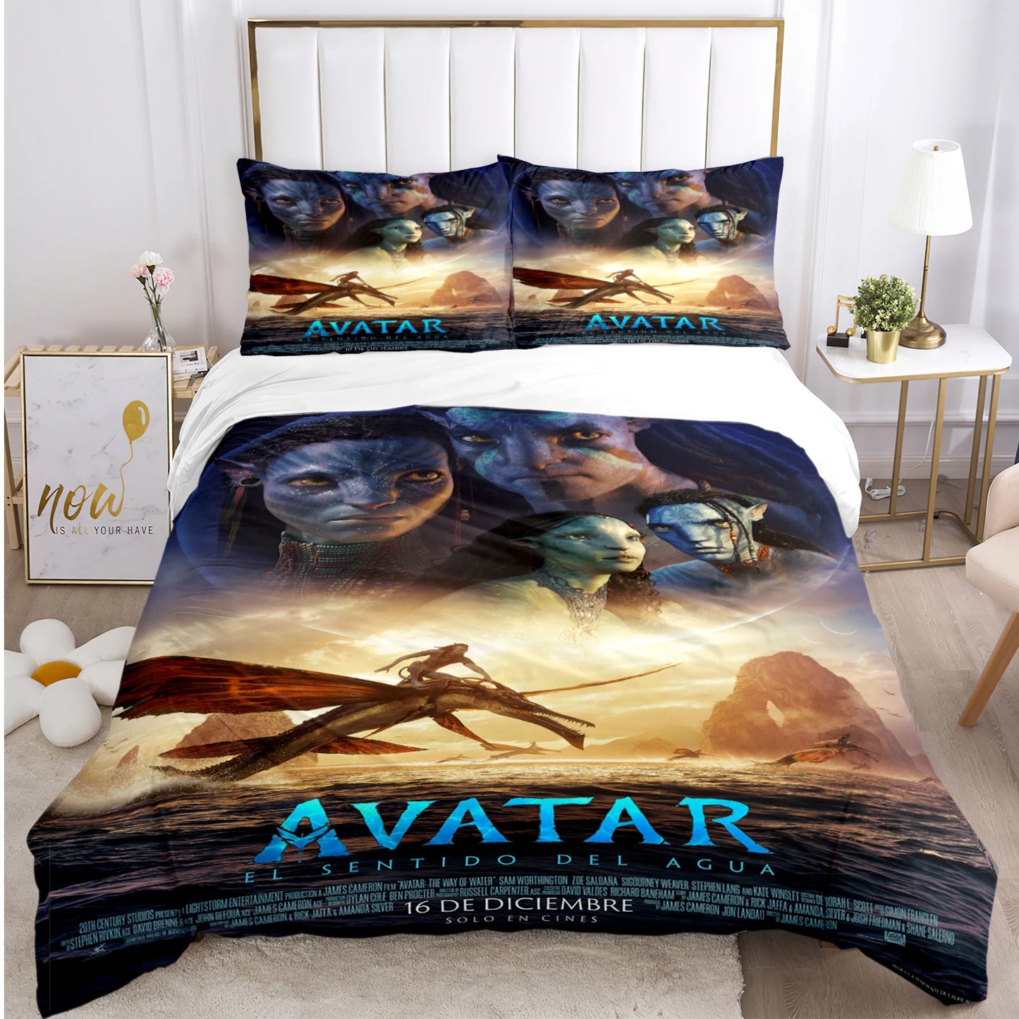 A-Avatar Movie Pattern All Season Duvet Cover Bedding Comforter sets Soft Quilt Cover and Pillowcases Single/Double/Queen/King