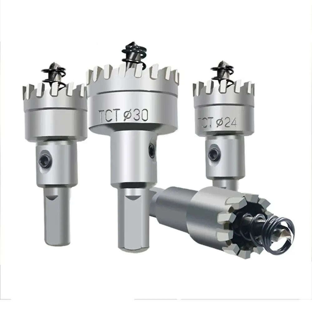 16~35mm TCT Hole Saw High Hardness Silver Hard Alloy Drill Bit Hole Opener Stainless Steel