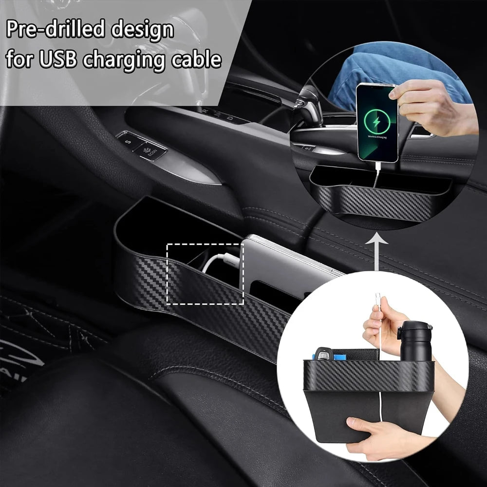 Car seat gap storage box, multi-functional car seat storage box, can store mobile phones, keys, and car utility accessories