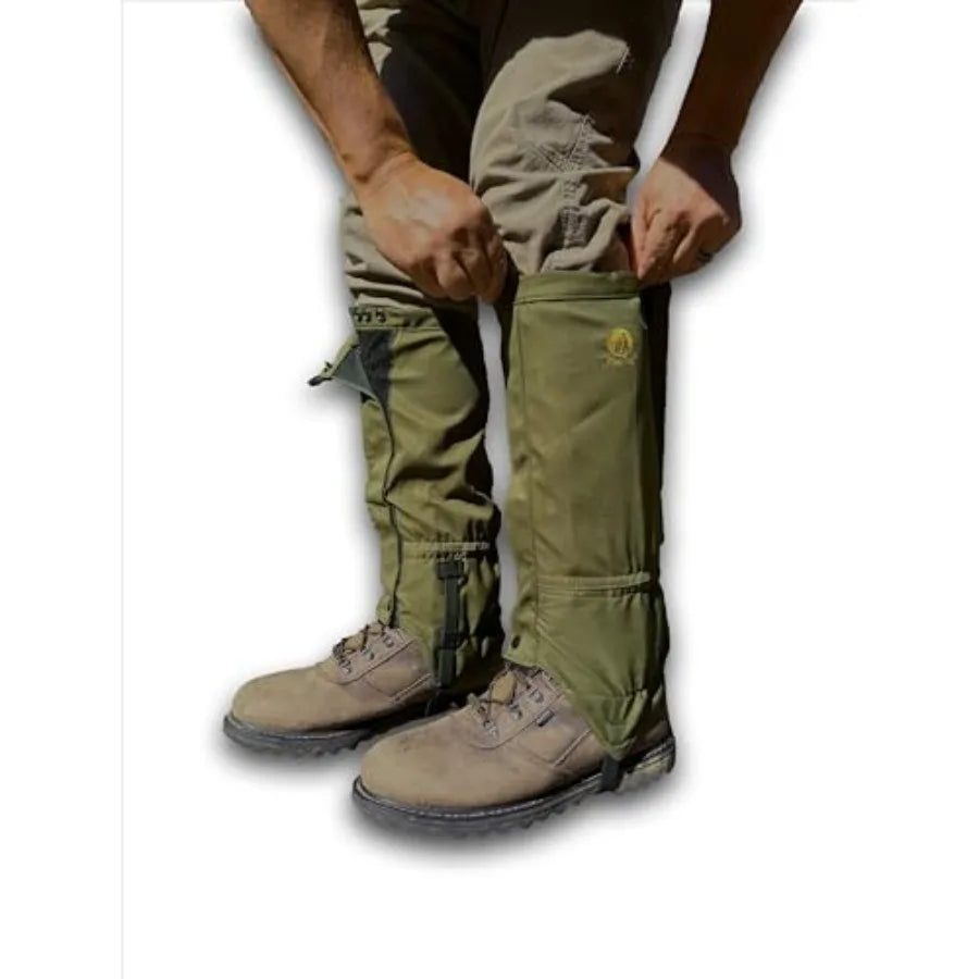Adjustable Leg Gaiters - Lightweight, Waterproof - Leg Guards for Men and Women - Hiking Essentials Ideal for Hunting, Trekking