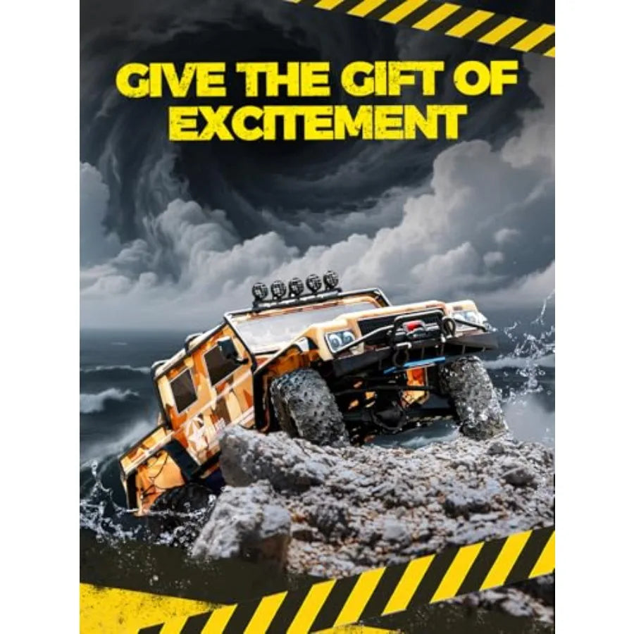 1/8 Scale Fast RC Cars for Adults 4WD Electric Off-Road Monster Truck with Waterproof Design 3S Lipo Battery Up to 10 mph 30+ M