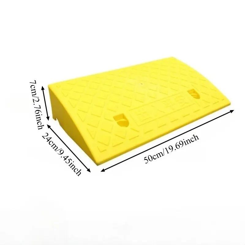 Portable Threshold Ramp 3/5/6/7/8/9/10cm Height Non-Slip Surface Durable Ramp for Car Motorcycle Wheelchair Scooter Pets Access