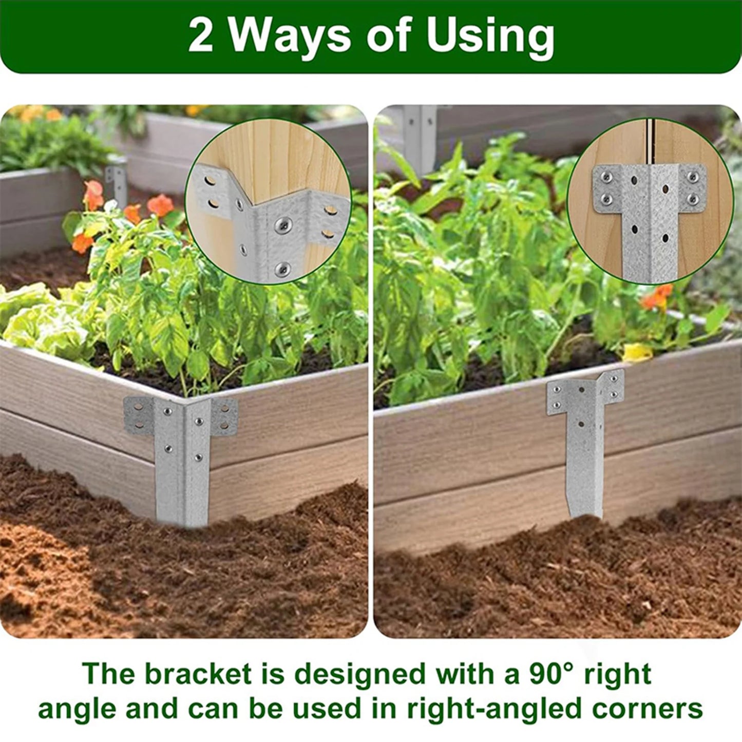 Rust Resistant Metal Fence Post Supports For Garden Edging