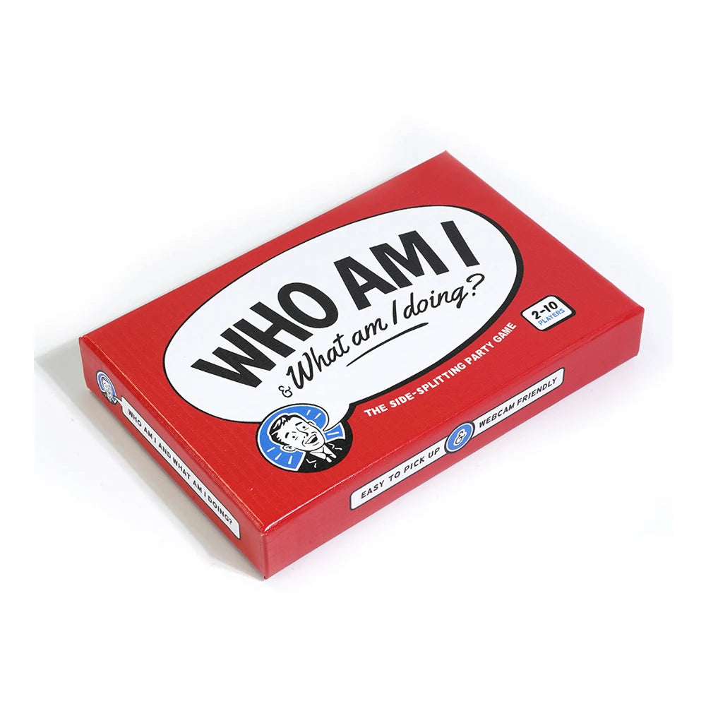Who Am I & What Am I Doing Card Game Family Gathering Game Cards, Q&A Card To Get Closer Relationship Party Board Game Gifts