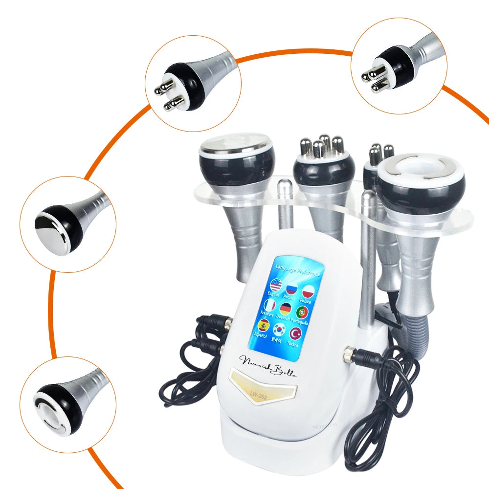Ultrasonic Cavitation Body Slimming Machine With Facial Massage