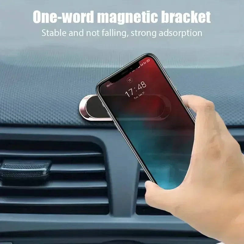 Mini Car Magnetic Phone Holder Stand Portable Universal Bracket Navigation Air Vent Mount for iPhone 16 -12 Samsung S25 Xiaomi