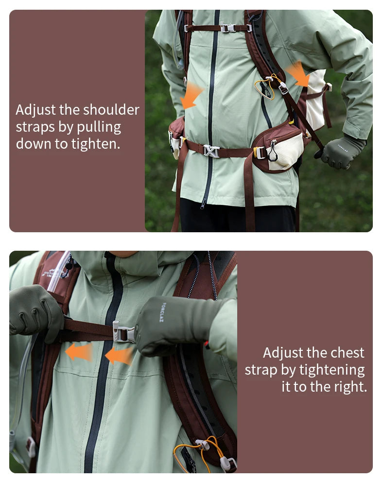 Hiking Backpack, Waterproof Hiking Daypack with Rain Cover, Lightweight Travel Camping Backpack for Men Women