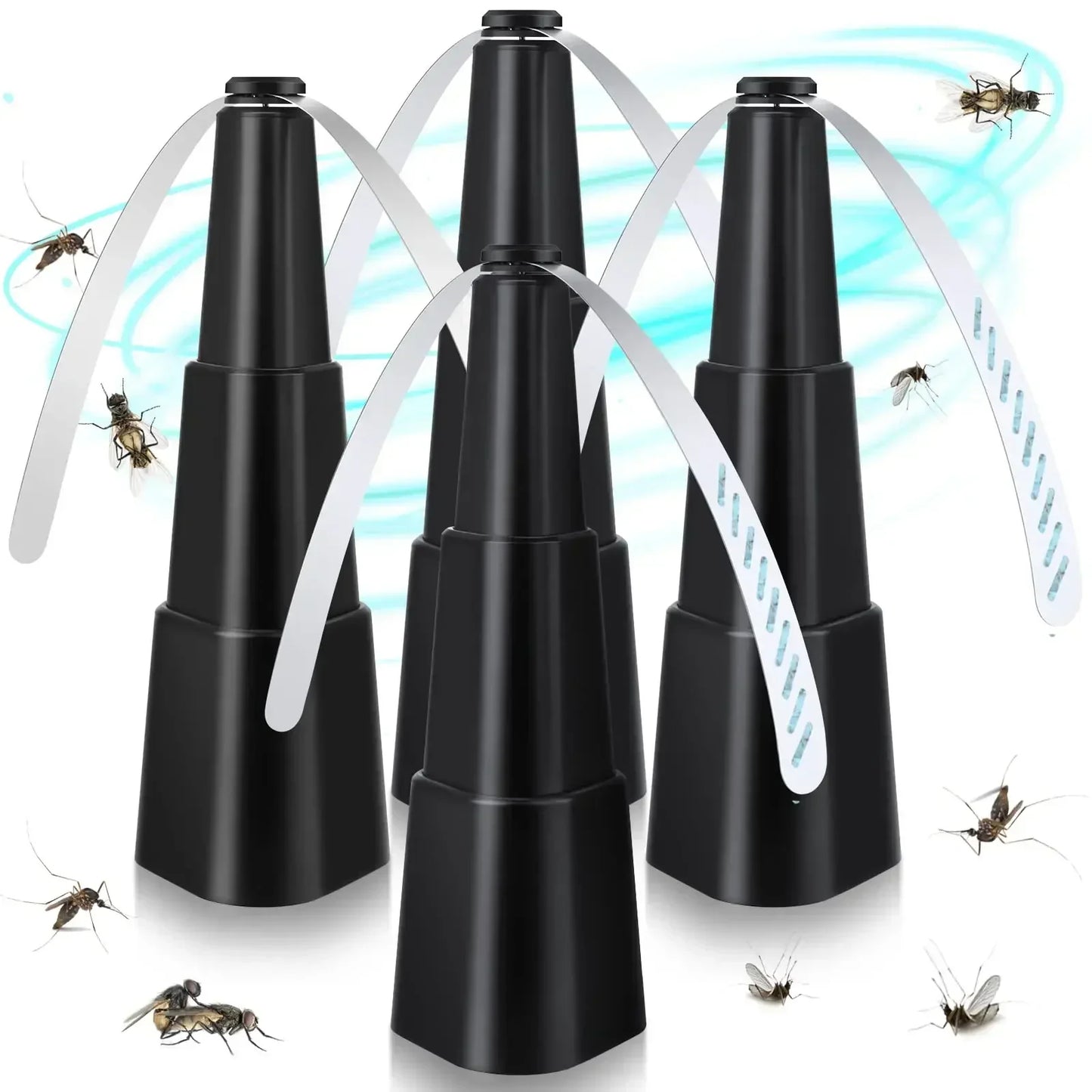1PC Multi Fly Fans for Tables Fly Repellent Fan Indoor Outdoor with Holographic Blades Keep Flies Away Bug Repellent Outdoor