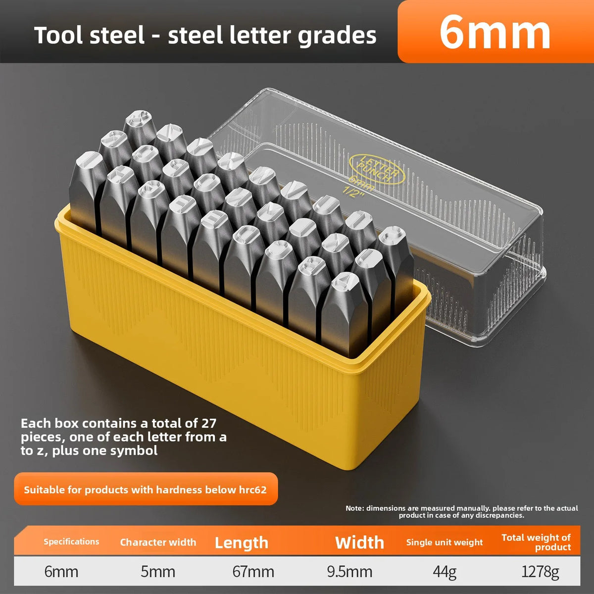 Factory Direct Letter Steel Stamp Set Hardened Industrial Number & Letter Punch Dies