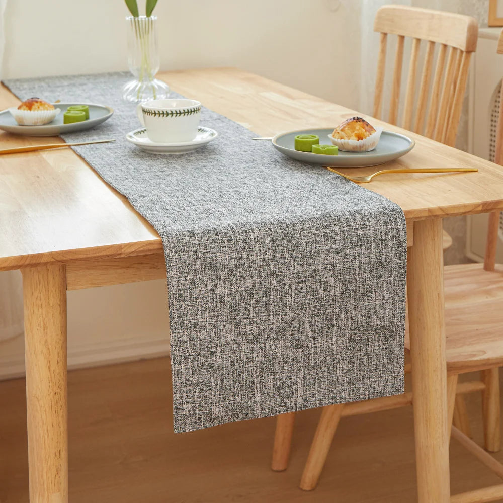 Stylish Printed Linen Table Runner For Wedding Decor