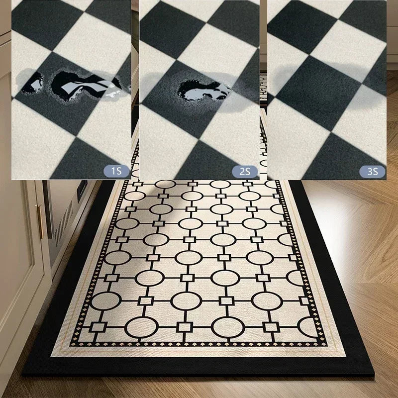 Kitchen Floor Mat Absorbent Non-slip Carpet Diatom Mud Long Foot Mats Minimalist Style Home Decoration Rug for Bathroom 주방 카펫