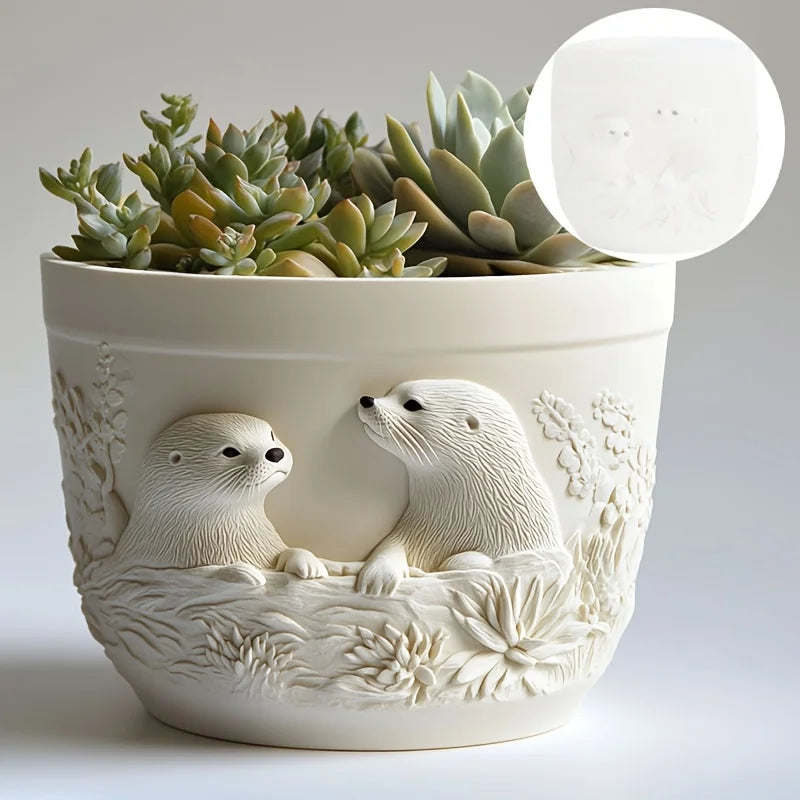 Witch Magic House Relief Pumpkin Succulent Plant Flower Pot Resin Mold  House Relief Storage Box Castle Candle Cup Gypsum Molds