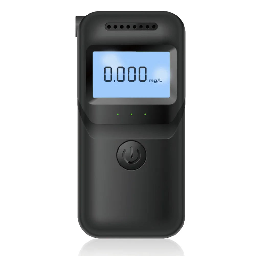 Digital Alcohol Breath Tester Accurate LCD Display Handheld Alcohol Analyzer with 5 Mouthpieces for Personal & Professional Use