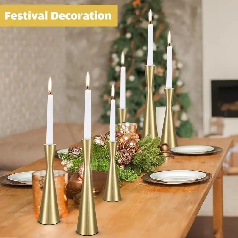 Elegant Metal Candle Holder Stand For Home Centerpiece Decor