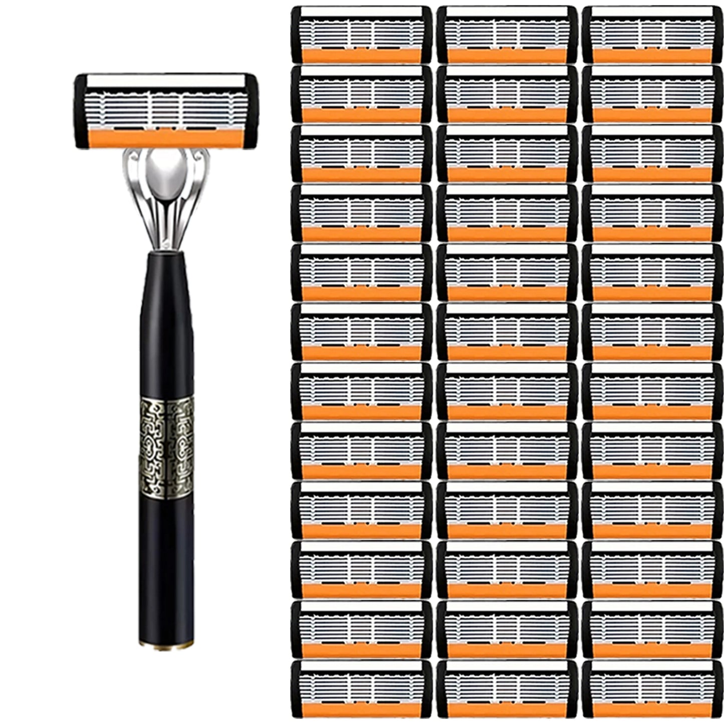 Men's safety razor, anti-slip handle, sharp and smooth blades, a must-have for safe and painless shaving for men