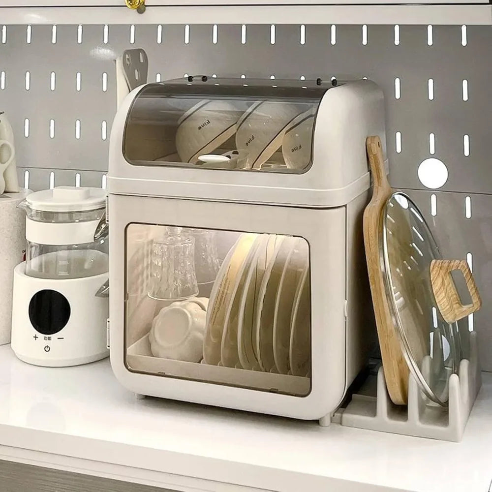 Two Tier Dish Drying Rack With Removable Drip Tray