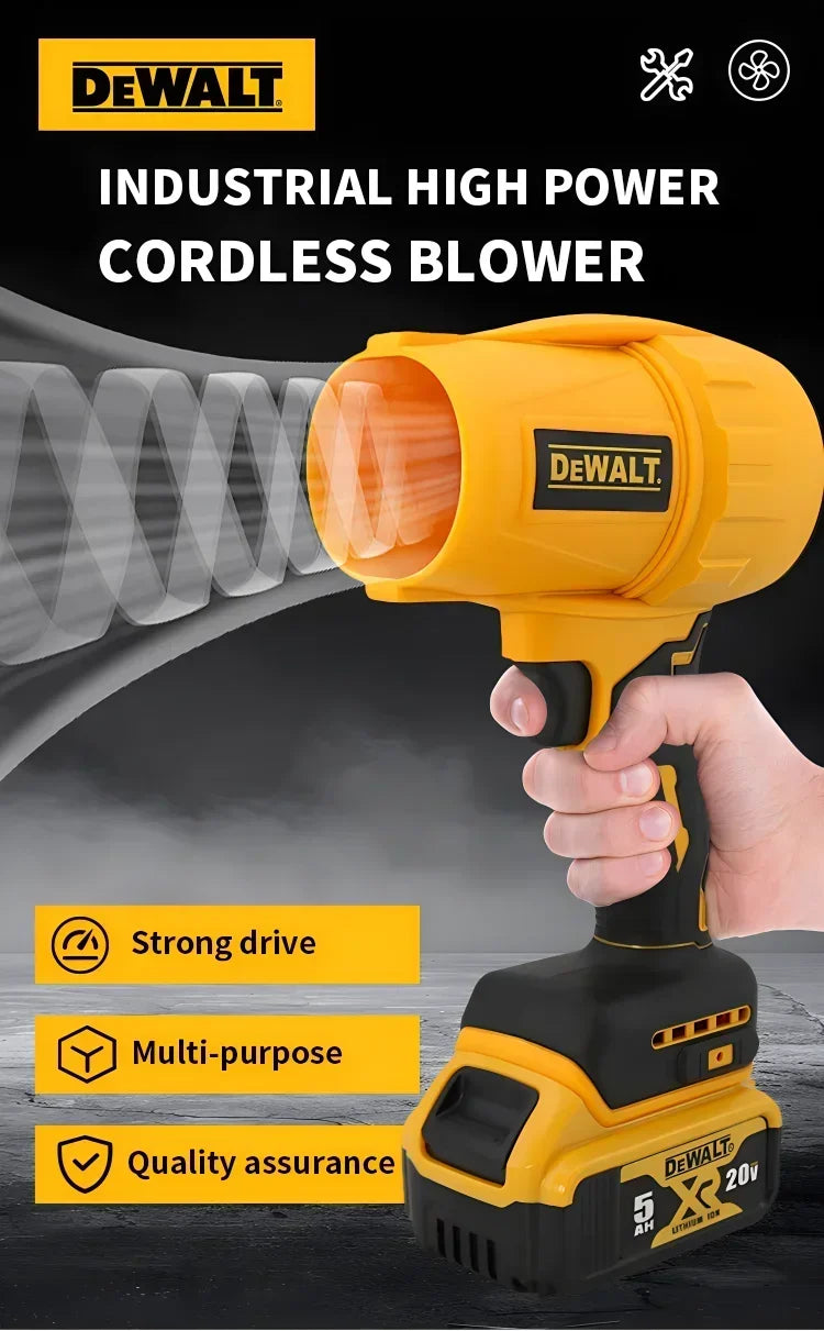 Dewalt 30000RPM Brushless Air Blower Cordless Turbo Fan Handheld Violent Fan Dryer 20V Rechargeable Dust Blowing Tool