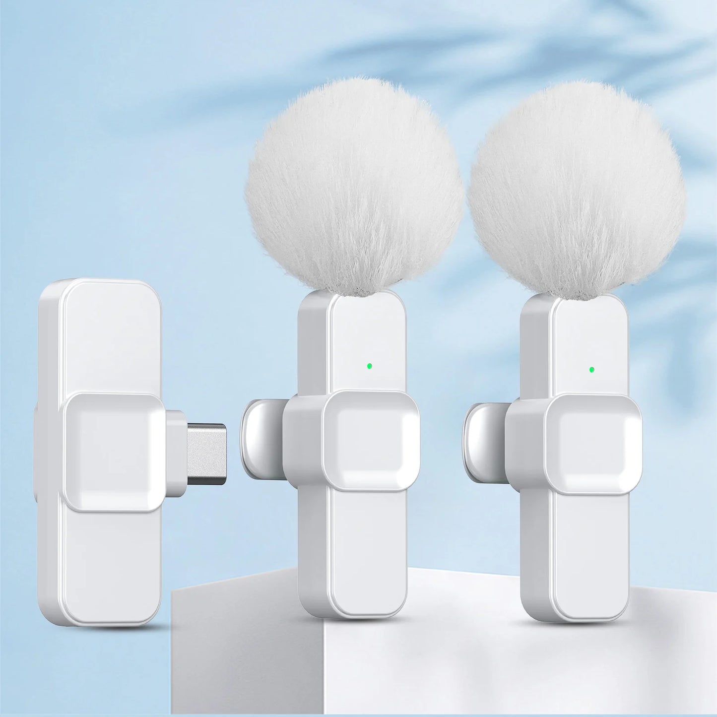 New Wireless Lavalier Microphone Portable Audio Video Recording Mini Microphone for  Android PC Camera Live Gaming Phone