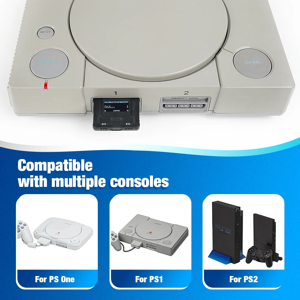 Bitfunx PSxMemCard Gen2 MemoryCard Adapter For PS1 PS2