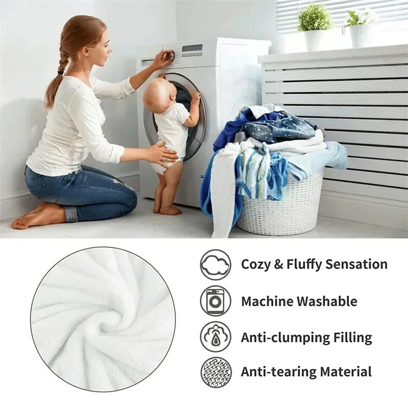 New Thicken Milk Fleece Winter Blanket Warm Artificial Lamb Cashmere Weighted Blankets for Bed Soft Warmth Comforter Duvet Core