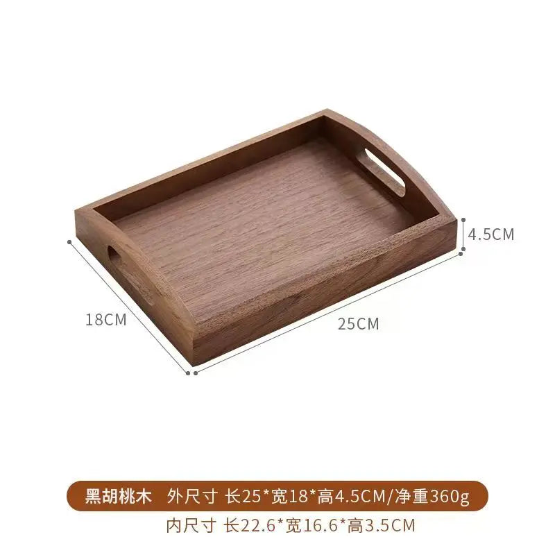 Black Walnut Wood Storage Box Chinese Tea Table Living Room Office Desktop Key Jewelry Solid Wood Tea Set Storage Box