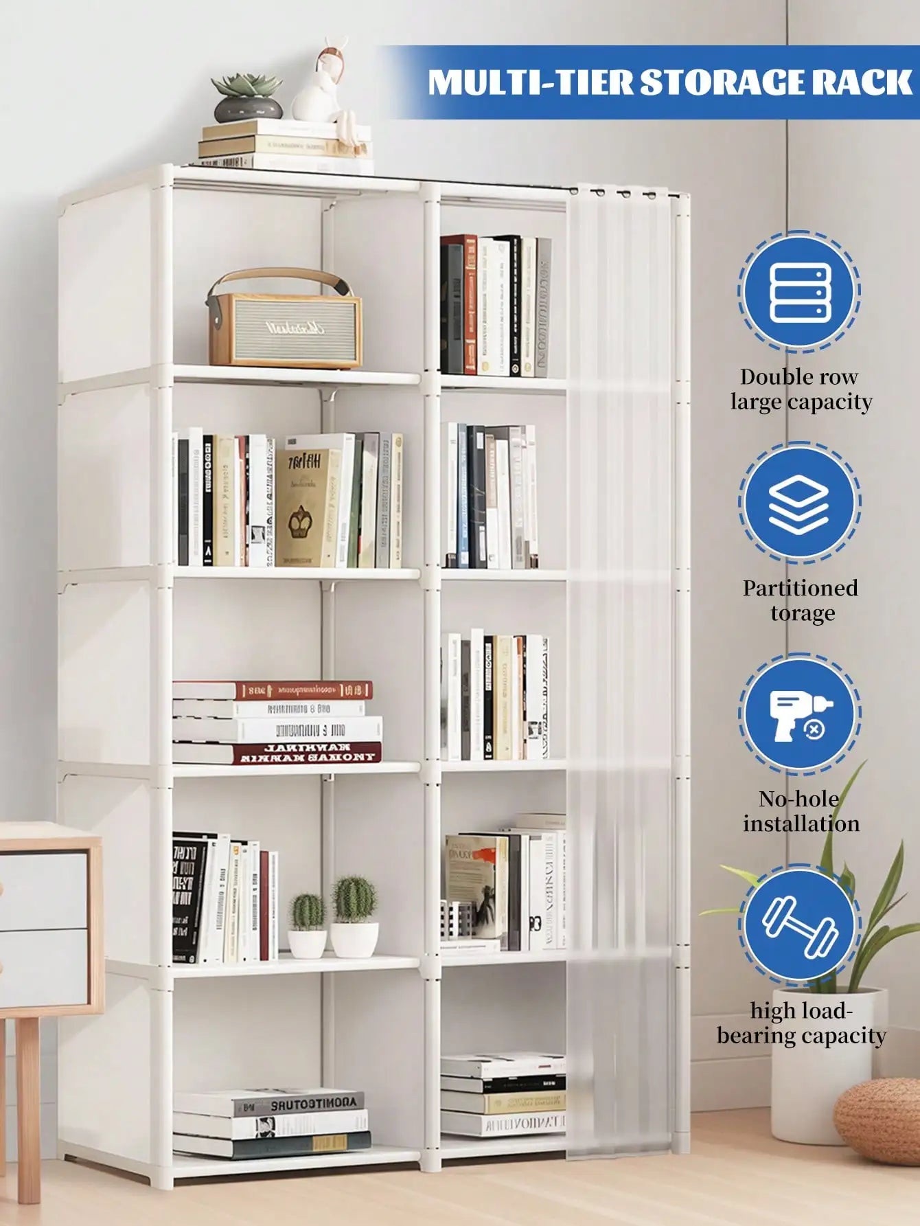Easy-Assemble Dustproof Storage Rack & Wardrobe for Home & Office