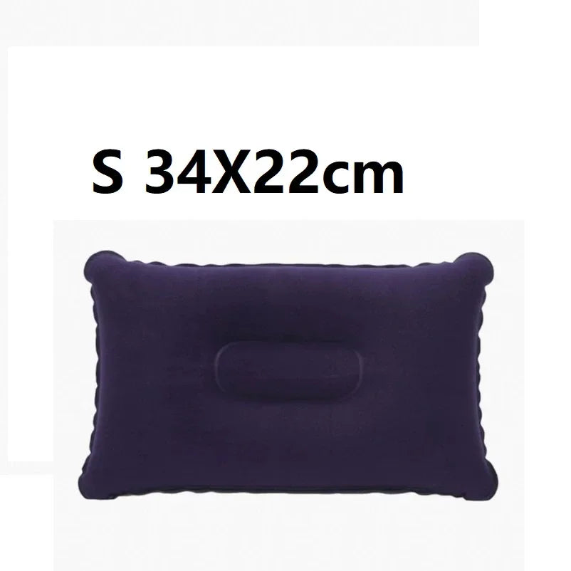 Inflatable Wedge Pillow for Travel Lumbar and Yoga Support