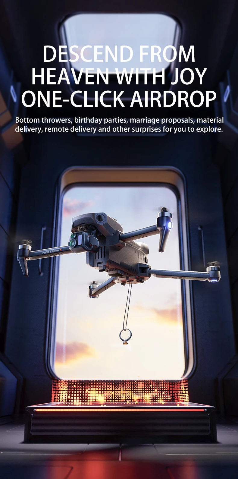 2026 P7 MAX RC GPS Mini Drone 4K 3-Axis Professional Brushless Drone 3-axis Gimbal Digital Transmission Drone With Obstacle Avoidance RC Toy Gifts