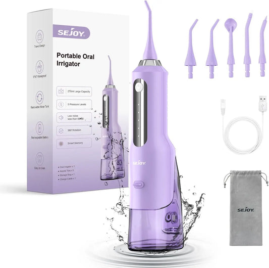 Sejoy Water Flosser Irrigator for Teeth Whitening Tool