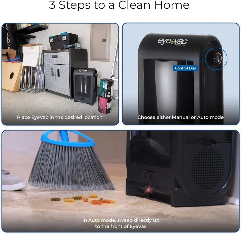 EyeVac Pro Touchless Vacuum Automatic Dustpan Ultra Fast Powerful