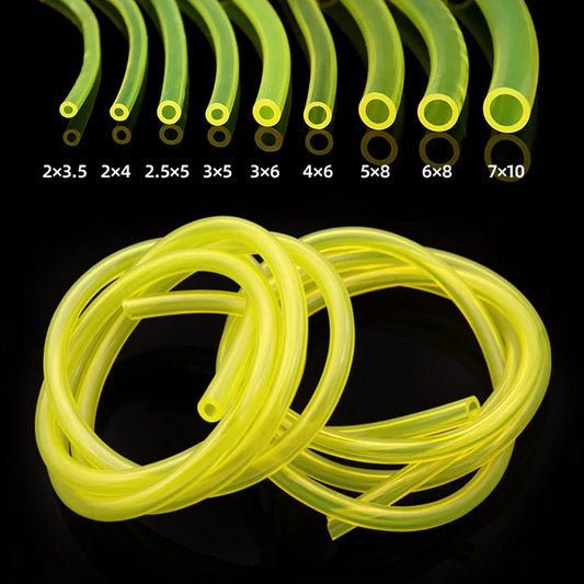 Fuel Gasoline Hose Yellow Polyurethane Petrol Pipe for Motorcycle Car Oil Resistant Flexible Tube Dia 2mm 3mm 4mm 5mm 6mm 7mm