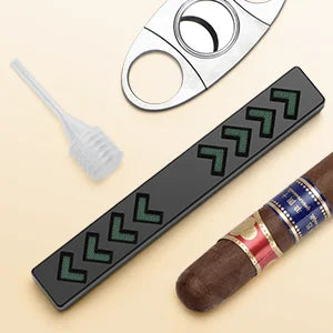 Cigar Humidor Cigar Ashtray Set Wooden Cigar Accessories Cigar Cutter Cigar Jar With Hygrometer Humidifier Cigar Gifts for Men