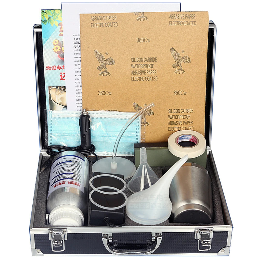 800ML Car Headlight Restoration Automotive Cleaning Kit Car Headlight Renovation Light Restoration Liquid Polymer for Headlights