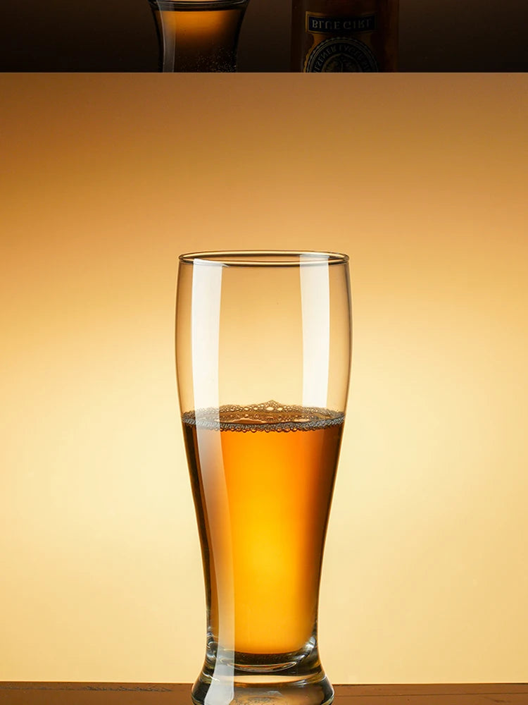 Thickened Beer Glass Shatterproof Large Size Brew Pub Beer Mug Home Use Popular 500ml Commercial Grade Beer Cup for Business