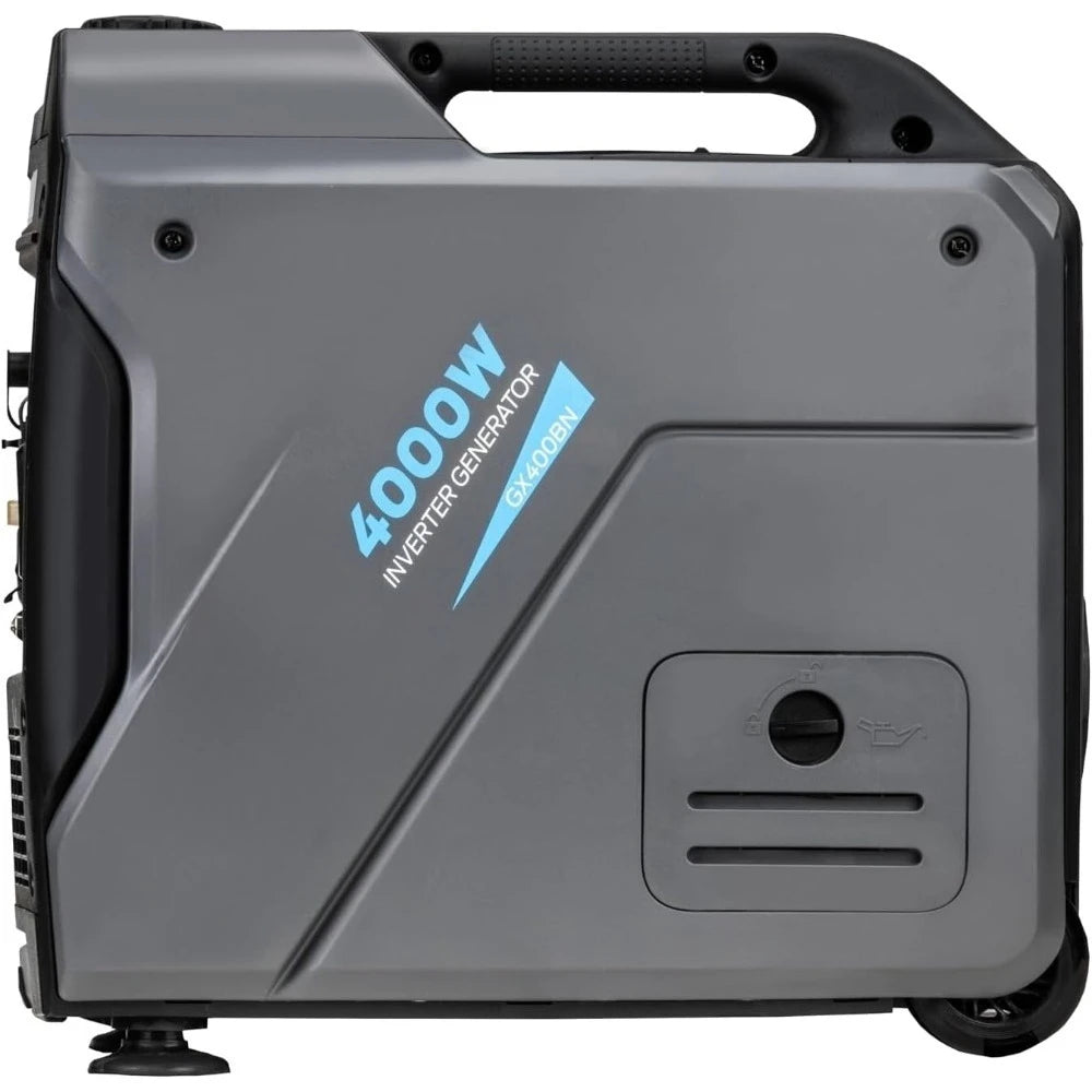 4000W Portable Ultra Quiet Dual Fuel Inverter Generator with Parallel Capability RV Ready Handle Wheels CO Detection