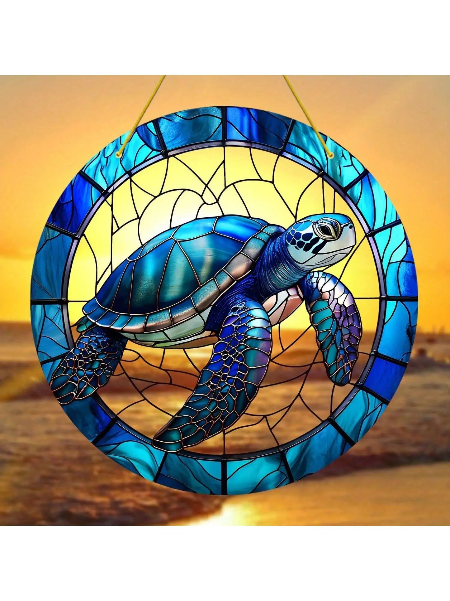 1pc Acrylic Turtle Vibrant Garden And Patio Sun Catcher, Spiritual Room Decor, Perfect Gift For Turtle Lovers
