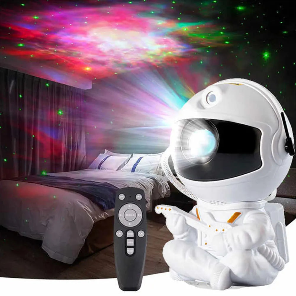 Galaxy Light Projector Featuring Various Nebula Settings, an Astronaut Design with Remote Control, Perfect for Bedroom Ambiance, Room Decoration, Parties, And an Excellent Gift for Friends During Halloween And Christmas Child